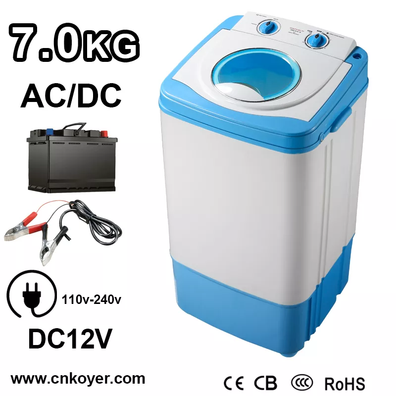 DC 12V Tek Kazanlı Çamaşır Makinesi
