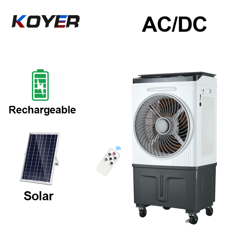 Güneş Enerjili Şarj Edilebilir Hava Soğutucu Fan